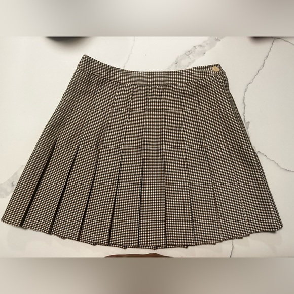 Urban Outfitters Black, Brown, & White Checkered Mini Skirt - Picture 4 of 4